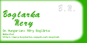 boglarka mery business card