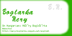 boglarka mery business card